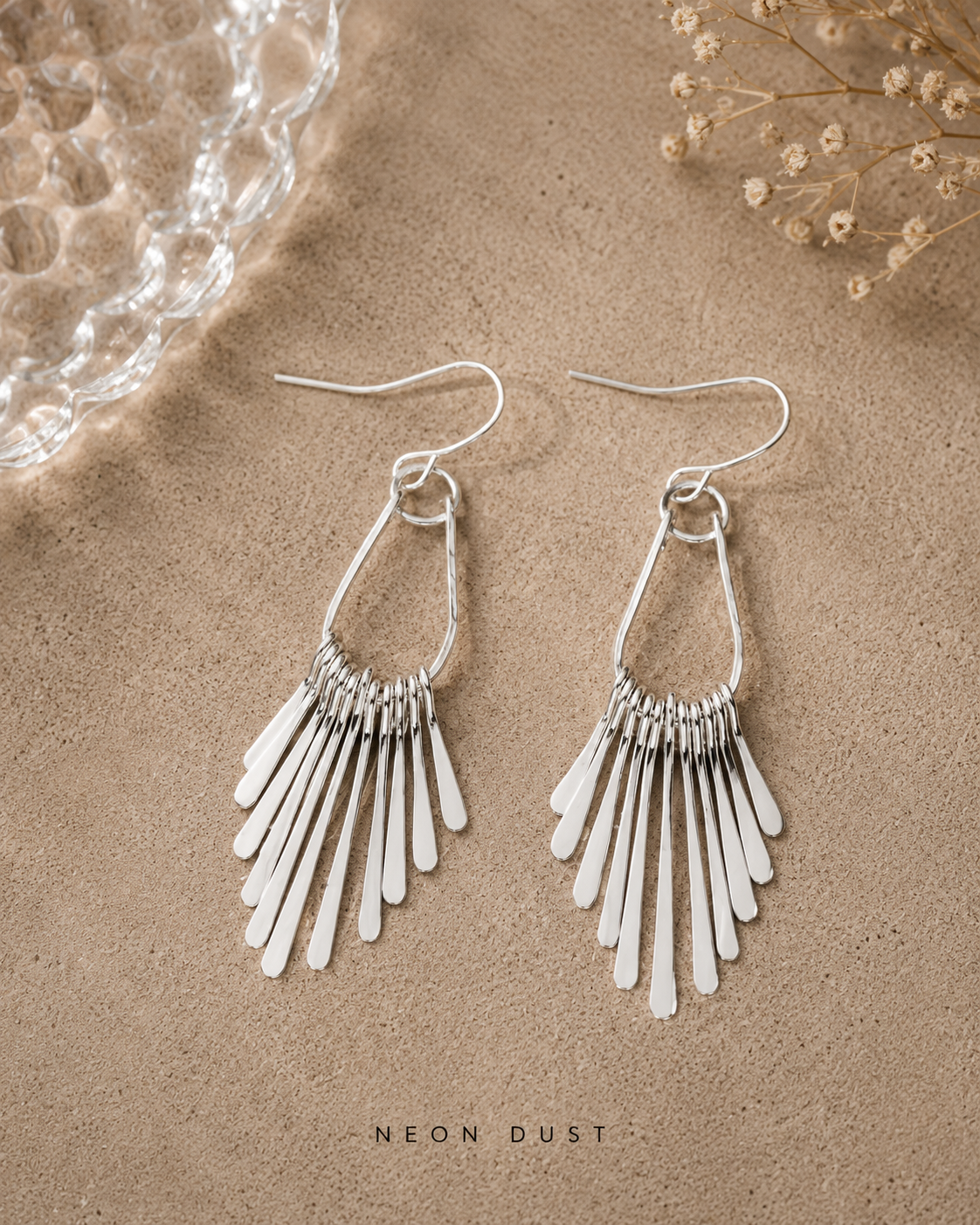 Sunburst Fringe Earrings