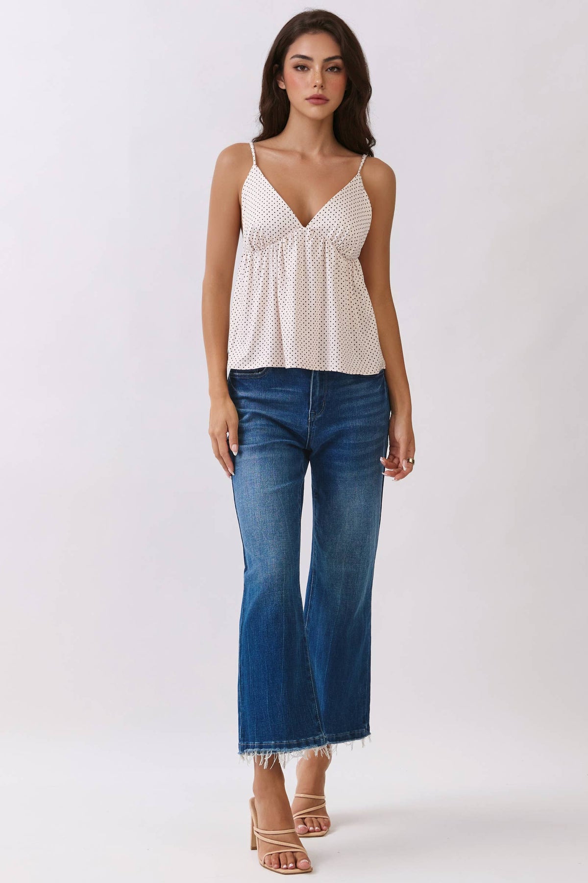 JC57748AP - CAMI JERSEY BABYDOLL TANK