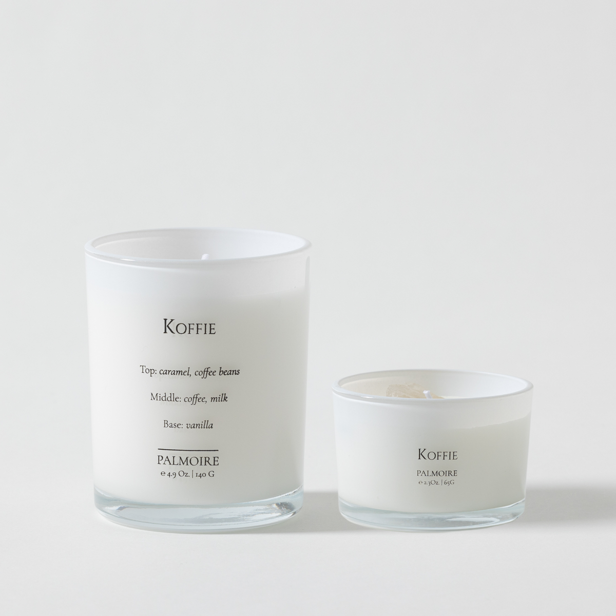 Koffie Soy Wax Candle Set (4.9 Oz / 2.3 Oz)