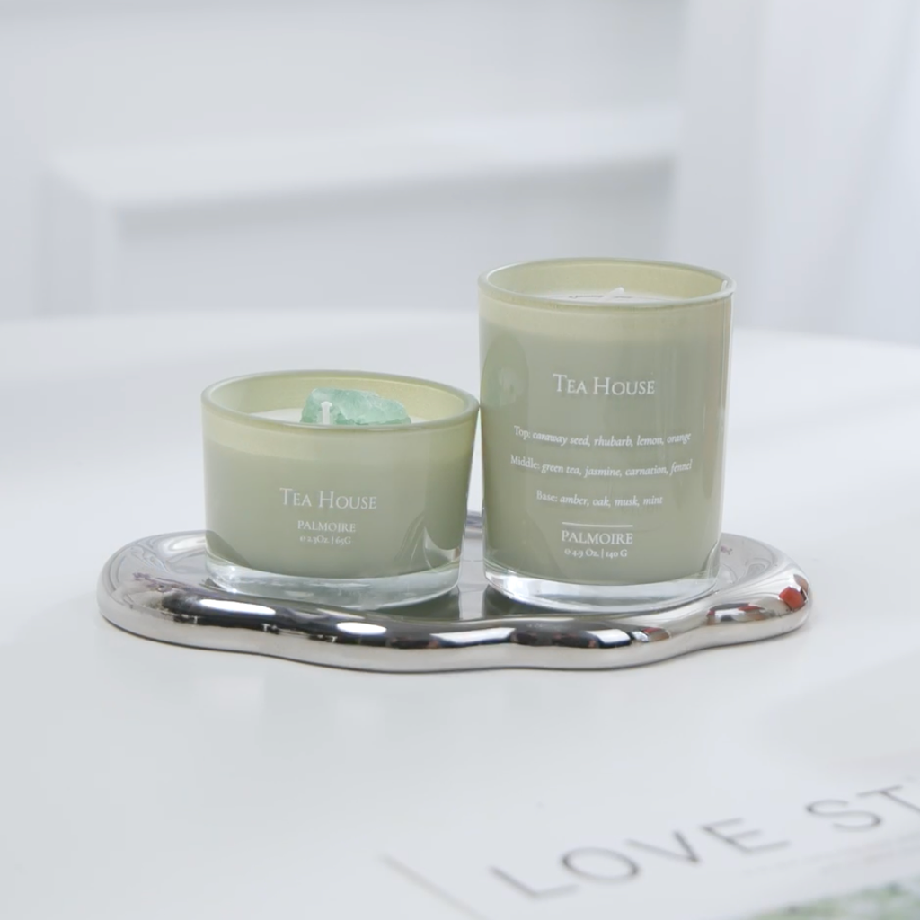 Tea House Soy Wax Candle Set (4.9 Oz / 2.3 Oz)