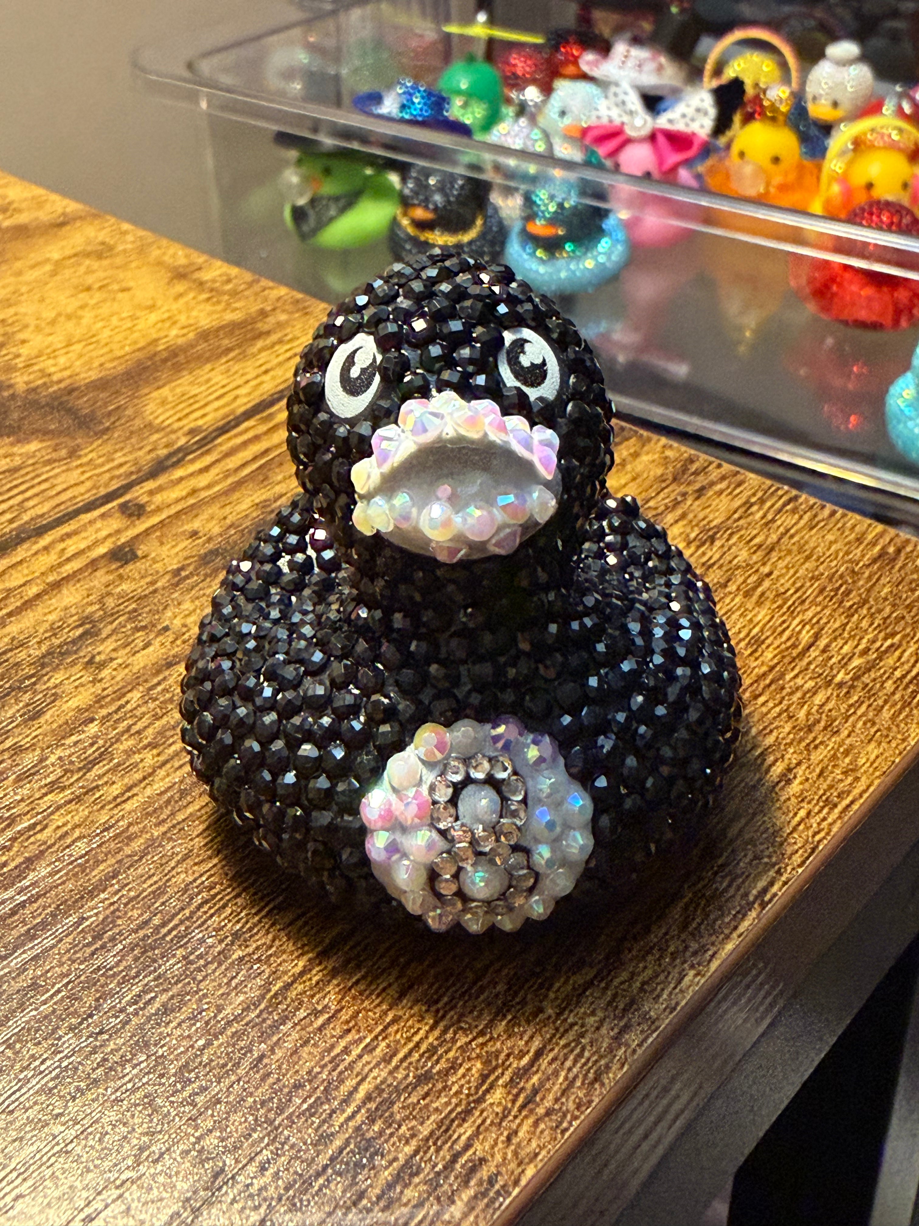 8 Ball Bedazzled Rubber Duck
