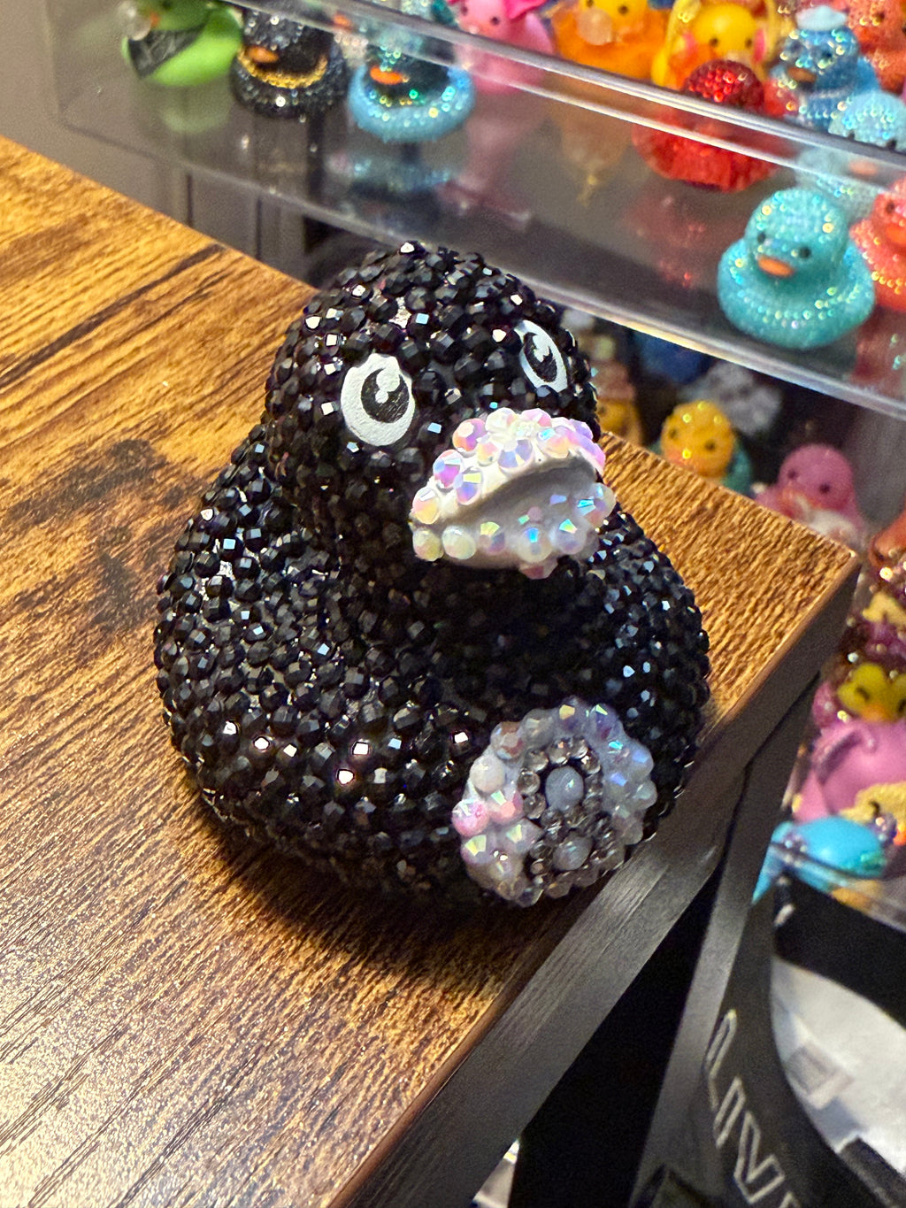 8 Ball Bedazzled Rubber Duck