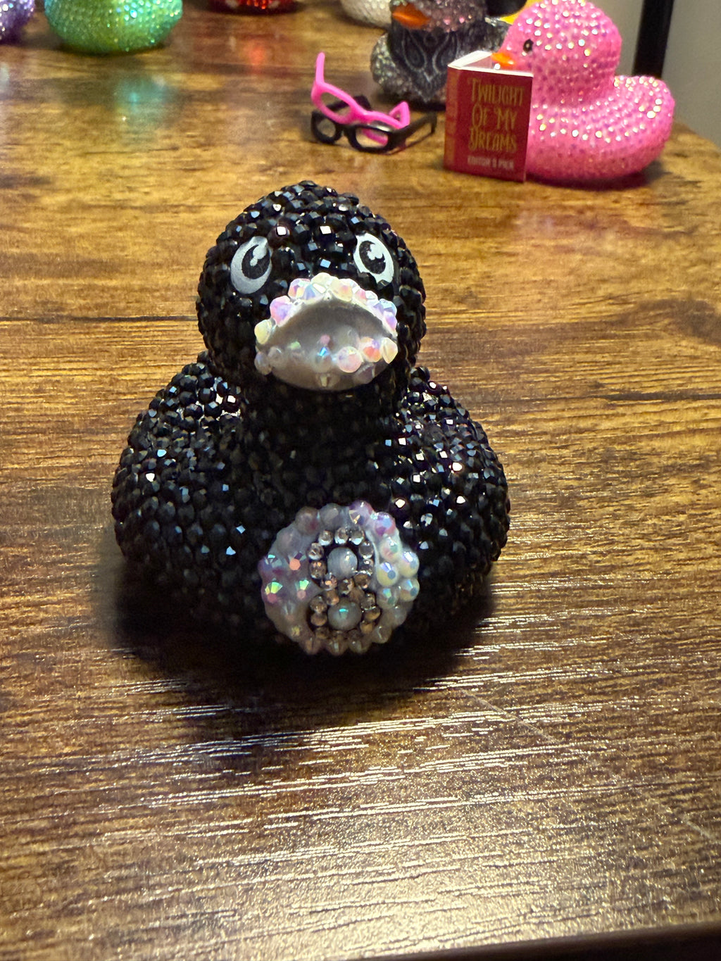 8 Ball Bedazzled Rubber Duck