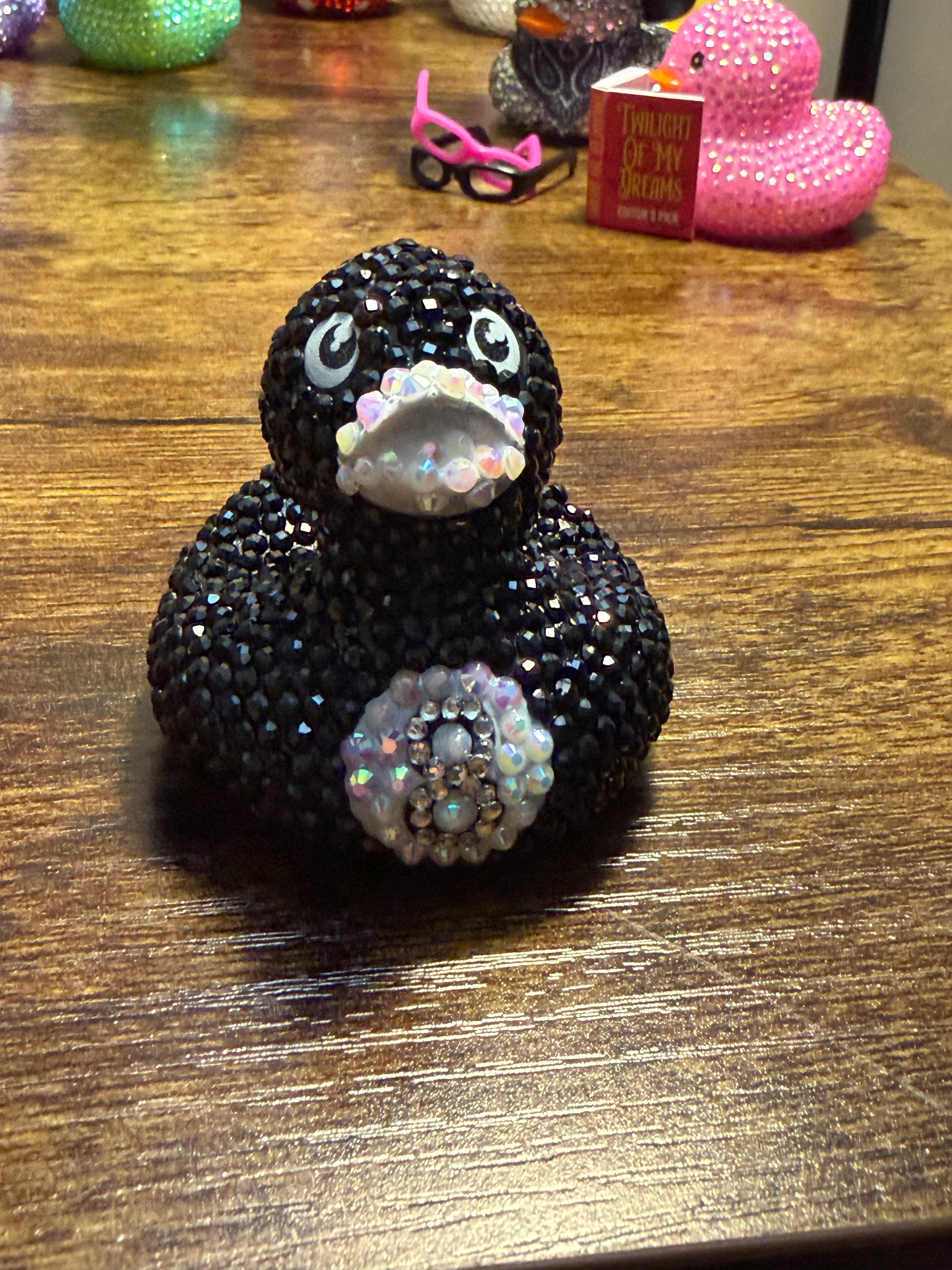 8 Ball Bedazzled Rubber Duck