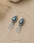 Midnight Aurora Fringe Earrings