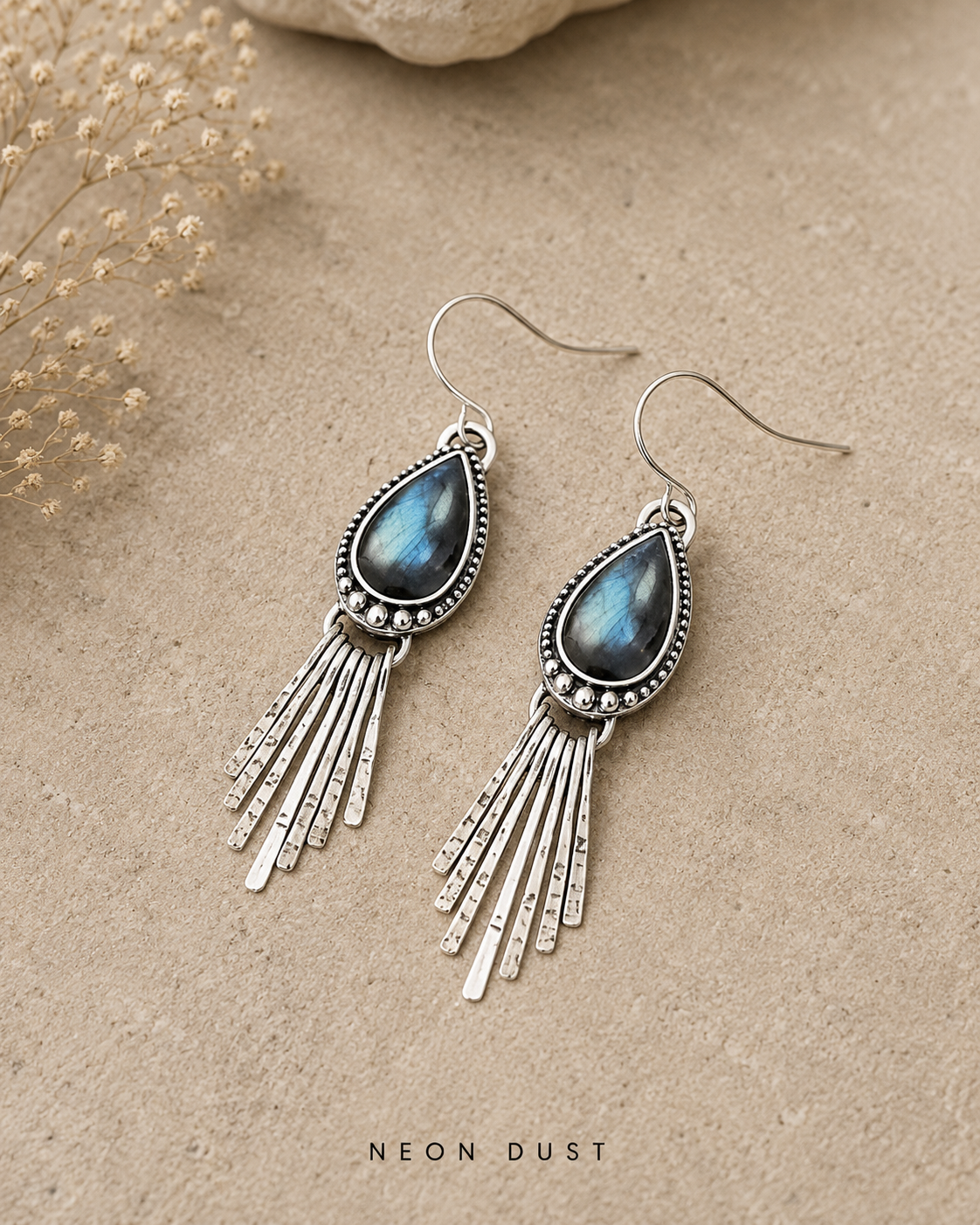Midnight Aurora Fringe Earrings