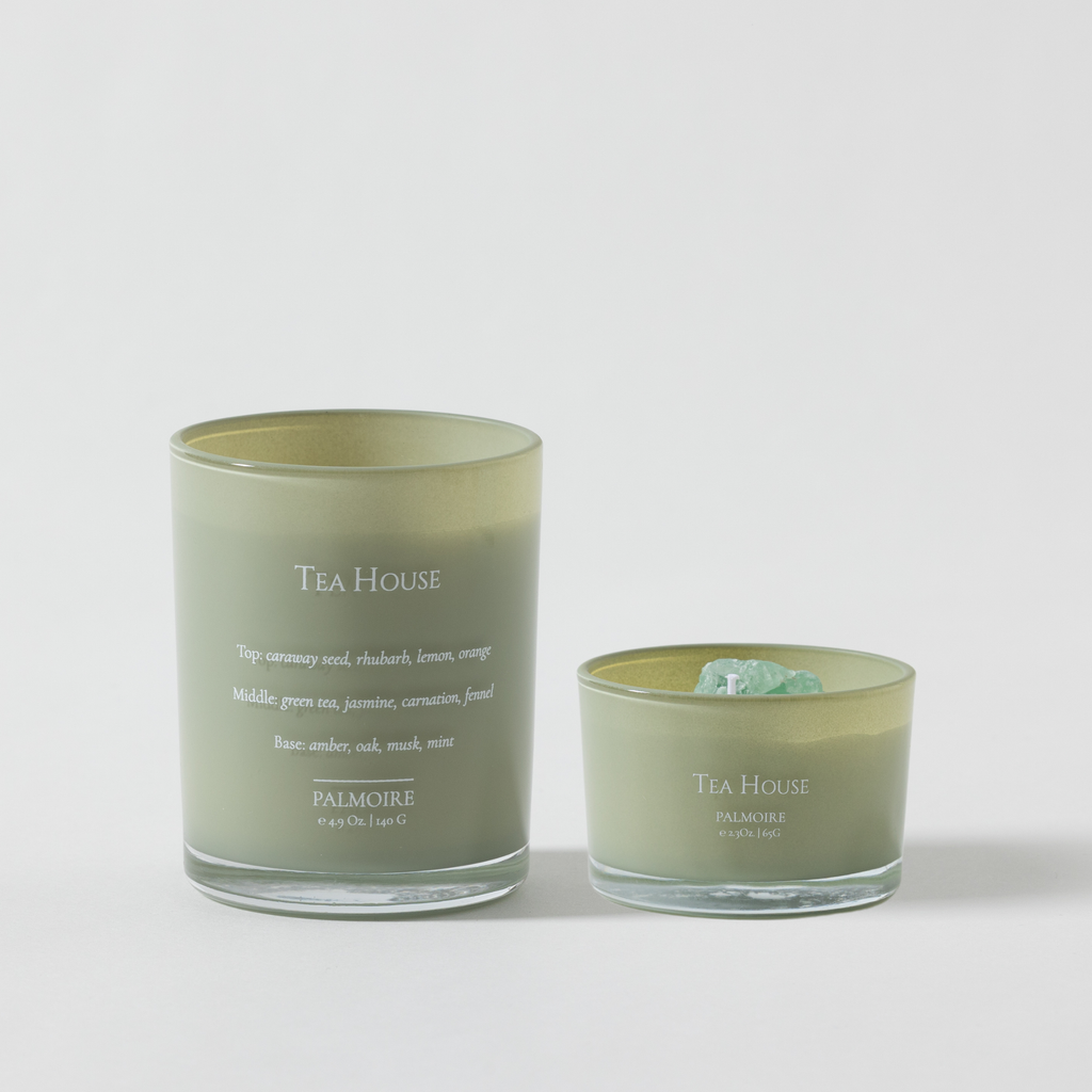 Tea House Soy Wax Candle Set (4.9 Oz / 2.3 Oz)