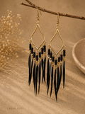 Boho Glam Feathered Earings