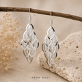 Silver Dust Cascade Earrings