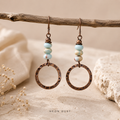 Dusty Sky Hoop Earrings