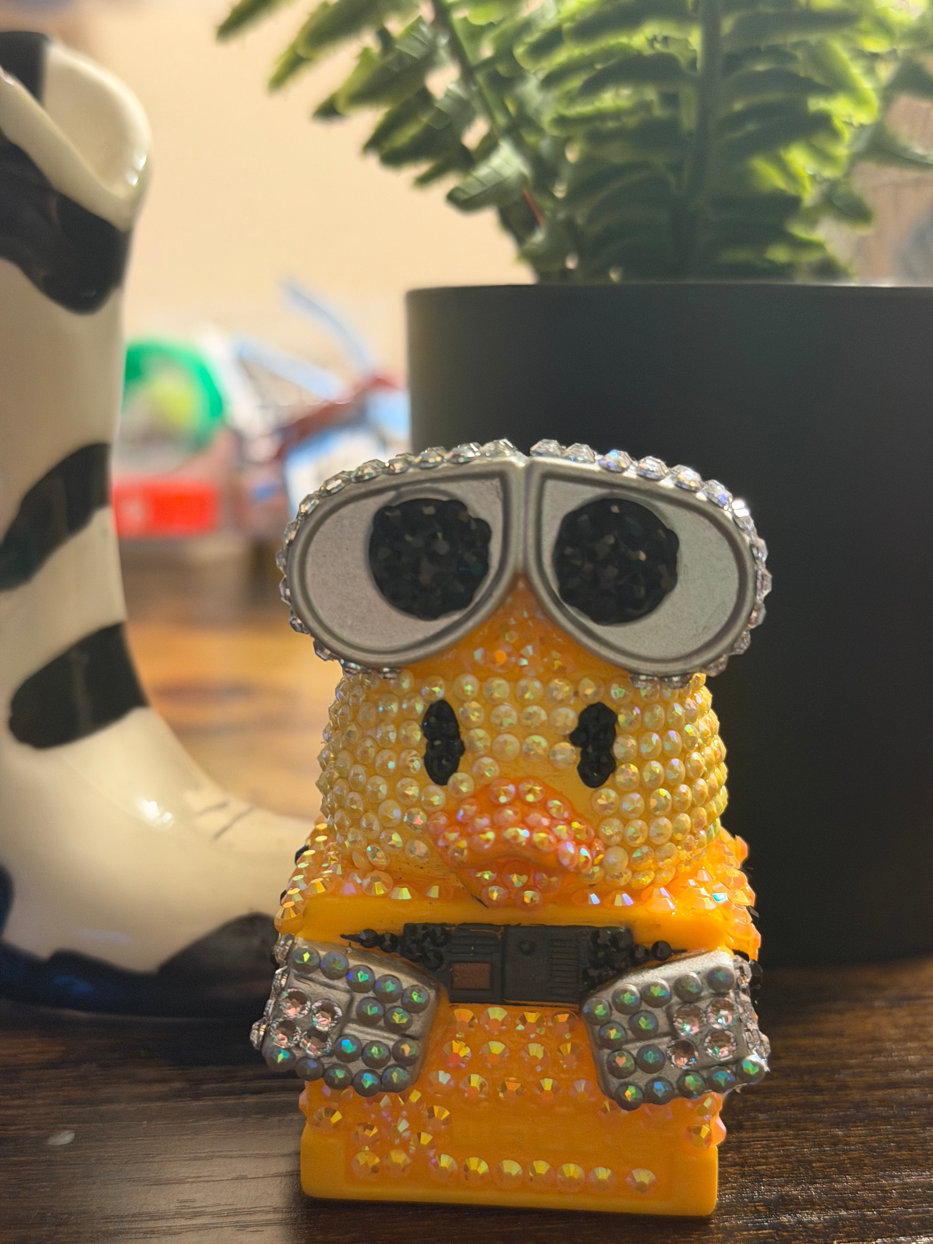 WALL-E Inspired Bedazzled Duck