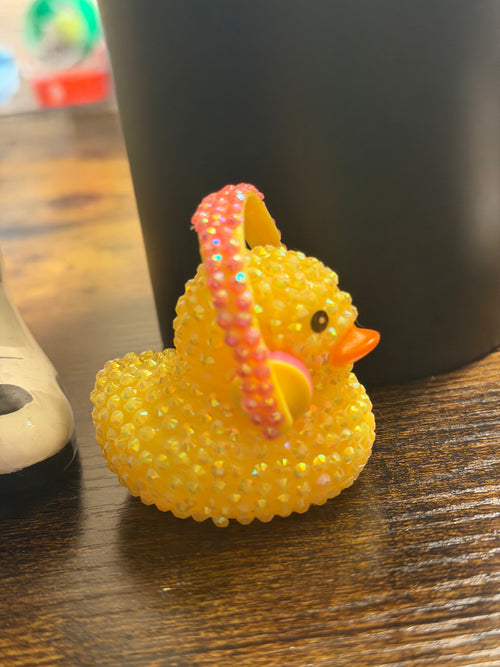 Bedazzled Rubber Duck with Headphnoes