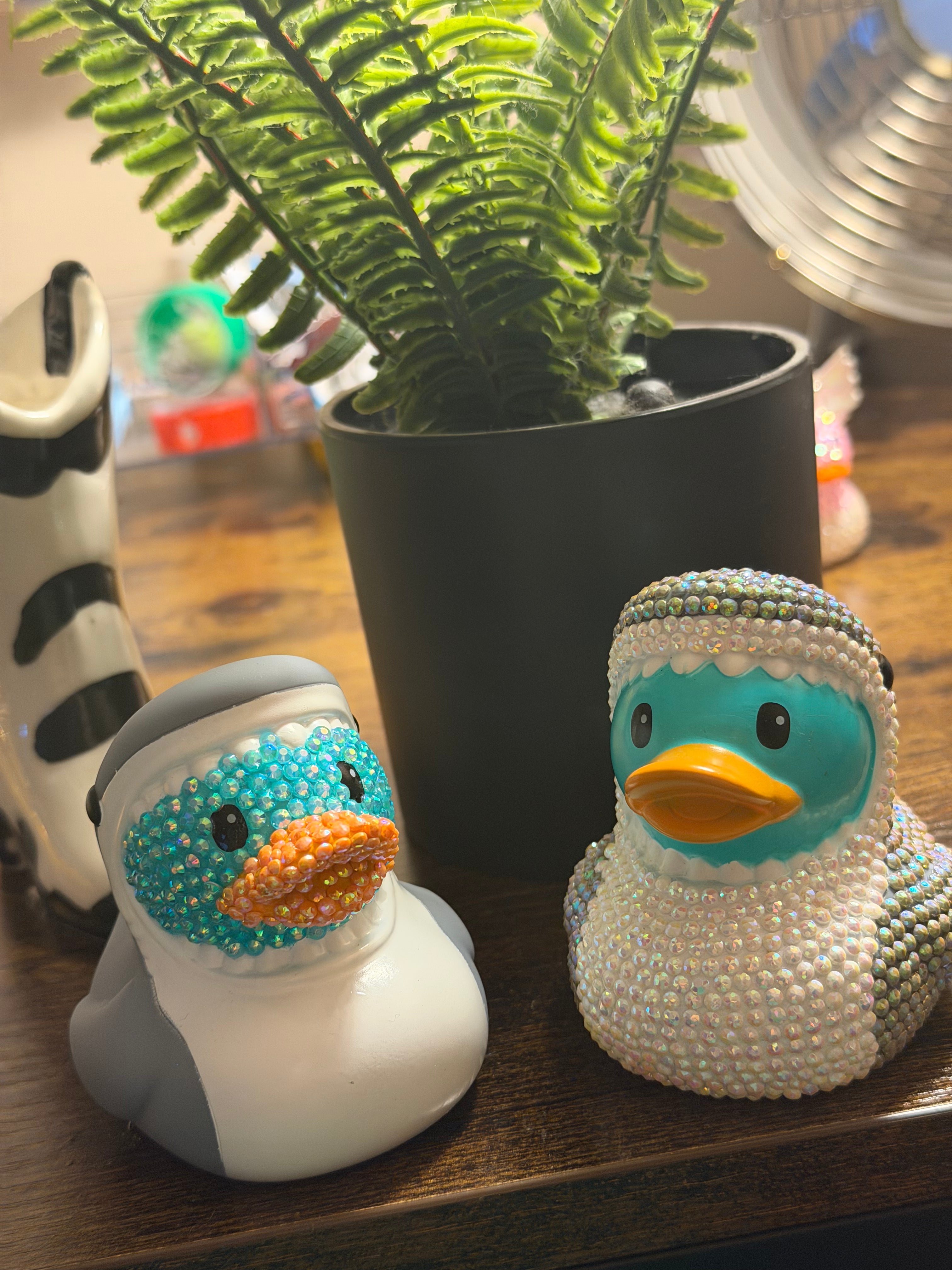 Shark Bedazzled Rubber Duck