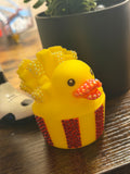 French Fry Bedazzled Rubber Duck