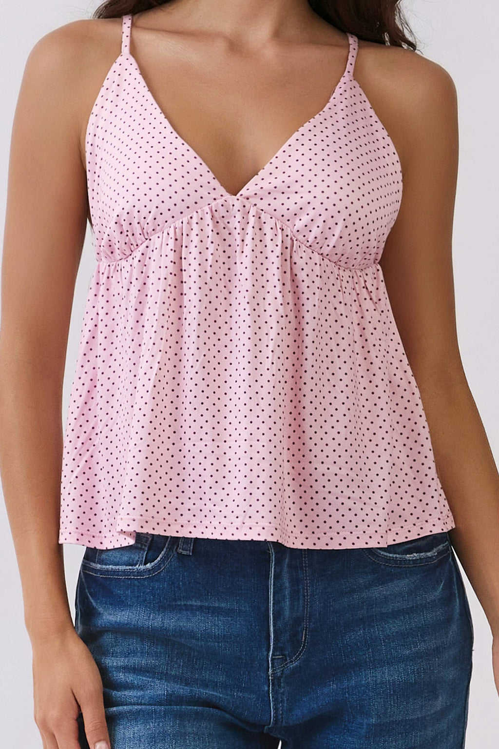 JC57748AP - CAMI JERSEY BABYDOLL TANK