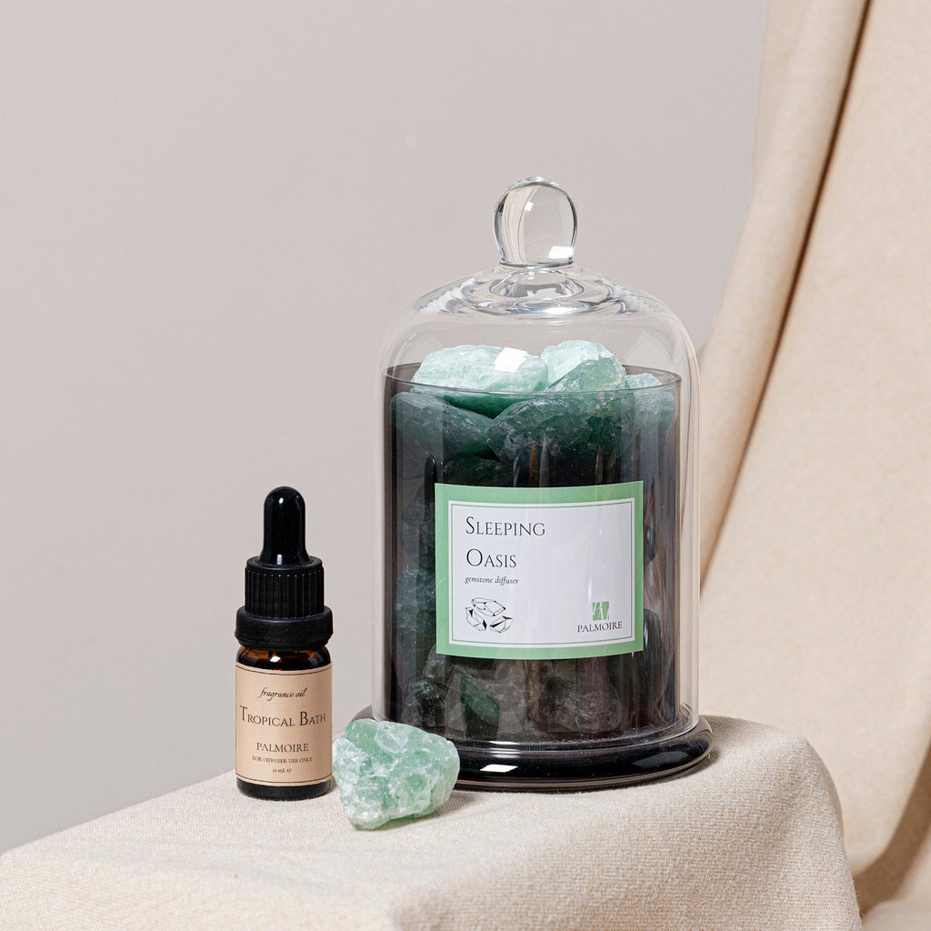 Sleeping Oasis Gemstone Diffuser [apple/amber]
