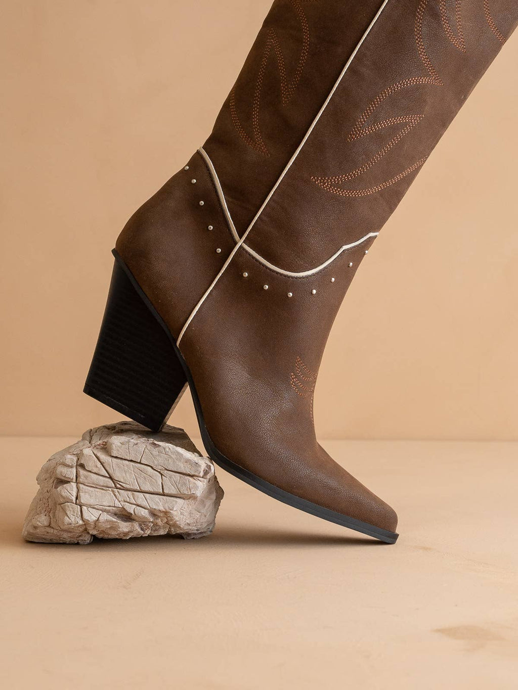 The Ashton | Coffee Cowboy Fall Boot with Flaire